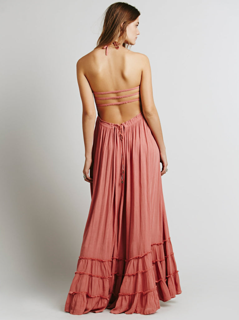 Boho Backless Hippie Dress